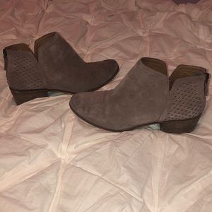 Tan Suede booties